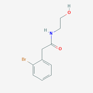 molecular formula C10H12BrNO2 B1381480 2-(2-溴苯基)-N-(2-羟乙基)乙酰胺 CAS No. 855927-64-9