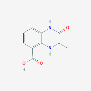 B1381481 3-Methyl-2-oxo-1,2,3,4-tetrahydroquinoxaline-5-carboxylic acid CAS No. 1566992-83-3