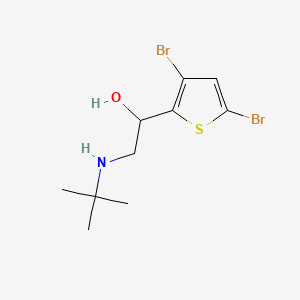 molecular formula C10H15Br2NOS B13814814 2-tert-Butylamino-1-(3,5-dibromo-2-thienyl)ethanol CAS No. 62673-59-0