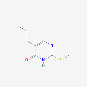 molecular formula C8H12N2OS B13814850 4(3H)-Pyrimidinone,2-(methylthio)-5-propyl- 