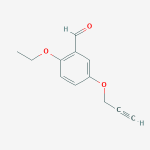 2-Ethoxy-5-(prop-2-yn-1-yloxy)benzaldehyde