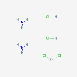 molecular formula Cl4H8N2Zn B13814883 Diazanium,tetrachlorozinc(2-) 