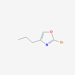 molecular formula C6H8BrNO B1381495 2-溴-4-丙基-1,3-噁唑 CAS No. 1600752-19-9