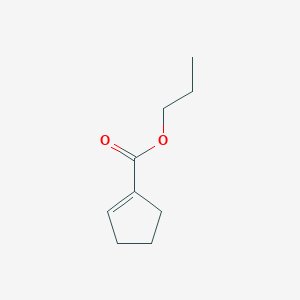 molecular formula C9H14O2 B13814954 Propyl cyclopent-1-ene-1-carboxylate CAS No. 206274-81-9