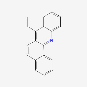 molecular formula C19H15N B13814959 7-ethylbenzo[c]acridine CAS No. 63021-32-9