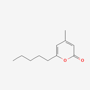 molecular formula C11H16O2 B13814965 2H-Pyran-2-one, 4-methyl-6-pentyl- CAS No. 55510-47-9