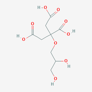 molecular formula C9H14O9 B13815074 2-(2,3-Dihydroxypropoxy)propane-1,2,3-tricarboxylic acid 