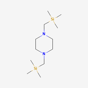 molecular formula C12H30N2Si2 B13815084 Piperazine, 1,4-bis[(trimethylsilyl)methyl]- 