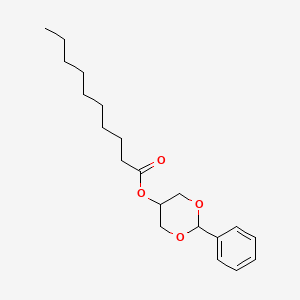 molecular formula C20H30O4 B13815115 2-Phenyl-1,3-dioxan-5-yl decanoate CAS No. 56630-72-9