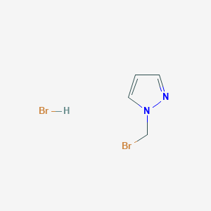 molecular formula C4H6Br2N2 B1381516 1-(溴甲基)-1H-吡唑氢溴酸盐 CAS No. 1803611-92-8