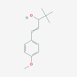 molecular formula C14H20O2 B13815180 1-(4-Methoxyphenyl)-4,4-dimethyl-1-penten-3-ol 