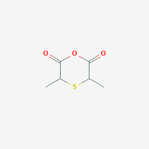 molecular formula C6H8O3S B1381520 3,5-Dimethyl-1,4-oxathiane-2,6-dione CAS No. 855398-78-6