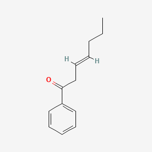 molecular formula C13H16O B13815221 (E)-1-Phenyl-hept-3-EN-1-one 