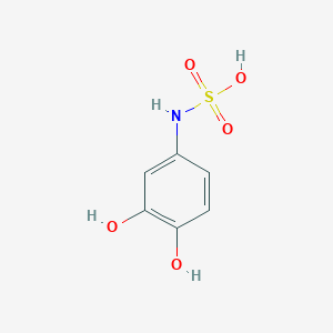 molecular formula C6H7NO5S B13815226 Pyrocatechol-4-ammonium sulfonate 