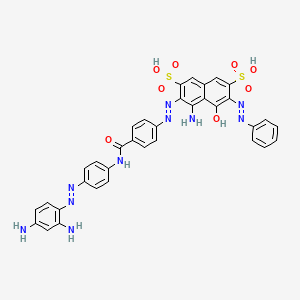 4-Amino-3-[[4-[[[4-[(2,4-diaminophenyl)azo]phenyl]amino]carbonyl]phenyl]azo]-5-hydroxy-6-(phenylazo)naphthalene-2,7-disulphonic acid