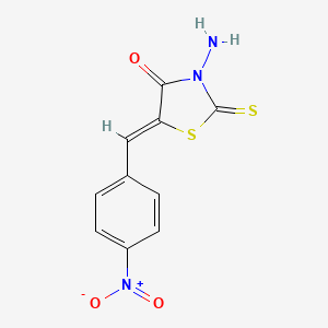 Ammonium, [4-[(Z)-(3-amino-4-oxo-2-thioxo-5-thiazolidinylidene)methyl]phenyl]hydroxyoxo-