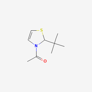 molecular formula C9H15NOS B13815326 1-(2-tert-butyl-2H-1,3-thiazol-3-yl)ethanone 