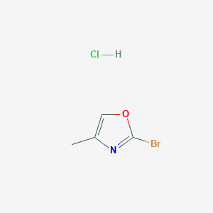 molecular formula C4H5BrClNO B1381533 2-溴-4-甲基-1,3-噁唑盐酸盐 CAS No. 1803603-56-6