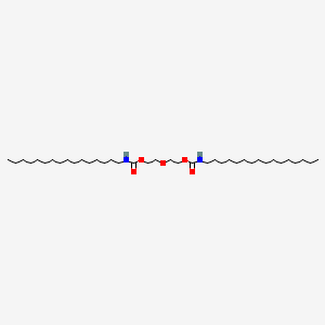 molecular formula C38H76N2O5 B13815362 2-[2-(hexadecylcarbamoyloxy)ethoxy]ethyl N-hexadecylcarbamate CAS No. 6311-10-0