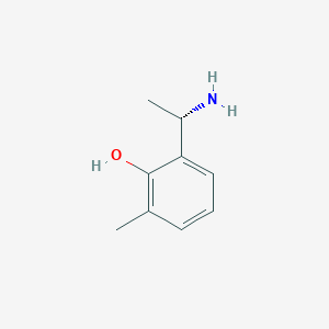 molecular formula C9H13NO B13815387 (S)-1-(2-Hydroxy-3-methylphenyl)ethylamine 