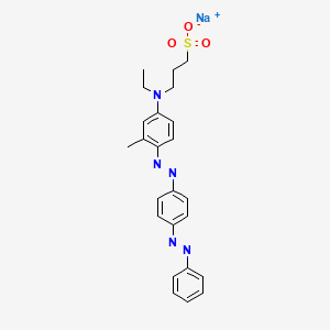 1-Propanesulfonic acid, 3-[ethyl[3-methyl-4-[[4-(phenylazo)phenyl]azo]phenyl]amino]-, sodium salt