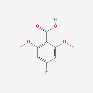 molecular formula C9H9FO4 B1381540 4-氟-2,6-二甲氧基苯甲酸 CAS No. 1803768-00-4