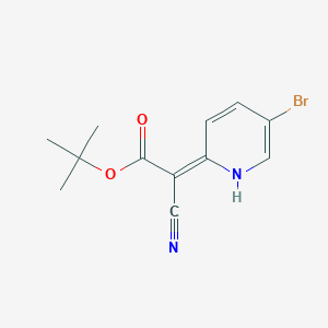 tert-butyl (2E)-2-(5-bromo-1H-pyridin-2-ylidene)-2-cyanoacetate