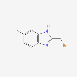 molecular formula C9H9BrN2 B1381544 2-(溴甲基)-6-甲基-1H-苯并[d]咪唑 CAS No. 886365-17-9