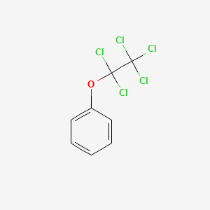 molecular formula C8H5Cl5O B13815445 Benzene, (pentachloroethoxy)- 