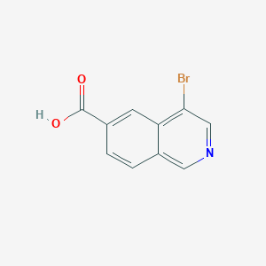 molecular formula C10H6BrNO2 B1381549 4-Bromoisoquinoline-6-carboxylic acid CAS No. 1637280-23-9