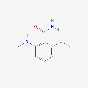 molecular formula C9H12N2O2 B1381556 2-甲氧基-6-(甲基氨基)苯甲酰胺 CAS No. 1369776-22-6