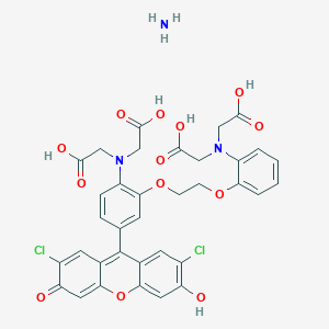 Glycine, N-[2-[2-[2-[bis(carboxymethyl)amino]-5-(2,7-dichloro-6-hydroxy-3-oxo-3H-xanthen-9-yl)phenoxy]ethoxy]phenyl]-N-(carboxymethyl)-, ammonium salt