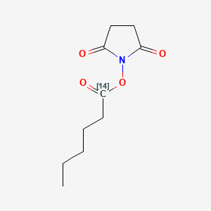 (2,5-dioxopyrrolidin-1-yl) (114C)hexanoate