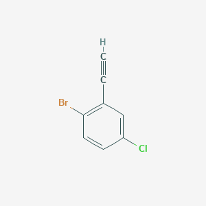 molecular formula C8H4BrCl B1381570 1-溴-4-氯-2-乙炔基苯 CAS No. 1268870-34-3