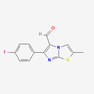 6-(4-Fluorophenyl)-2-methylimidazo[2,1-b]thiazole-5-carbaldehyde