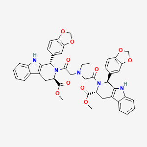 molecular formula C46H43N5O10 B1381577 双前荷莫他达拉非 CAS No. 1803592-02-0