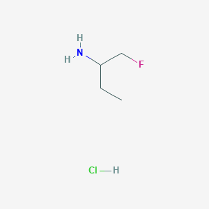molecular formula C4H11ClFN B1381594 1-Fluorobutan-2-amine hydrochloride CAS No. 1803604-47-8