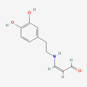 2-Propenal, 3-[[2-(3,4-dihydroxyphenyl)ethyl]amino]-, (Z)-(9CI)