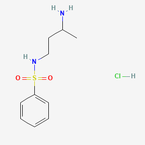 molecular formula C10H17ClN2O2S B1381600 N-(3-aminobutyl)benzenesulfonamide hydrochloride CAS No. 1803597-24-1