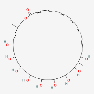 16,18,20,22,24,26,28,30,32-nonahydroxy-17,35-dimethyl-1-oxacyclohexatriaconta-3,5,7,9,11,13,33-heptaen-2-one