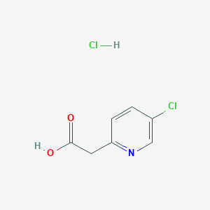 molecular formula C7H7Cl2NO2 B1381602 2-(5-Chloropyridin-2-yl)acetic acid hydrochloride CAS No. 1803592-11-1