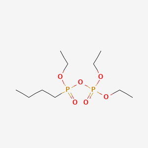 B13816085 Phosphonic acid, butyl-, monoethyl ester, anhydride with diethyl phosphate CAS No. 63886-51-1