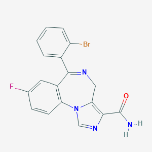 molecular formula C18H12BrFN4O B138161 咪达唑尼 CAS No. 151271-08-8