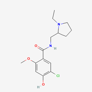 o-Anisamide, 5-chloro-N-((1-ethyl-2-pyrrolidinyl)methyl)-4-hydroxy-, (-)-