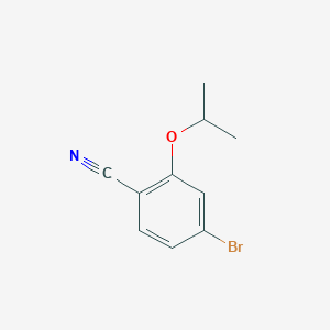 molecular formula C10H10BrNO B1381616 4-溴-2-异丙氧基苯甲腈 CAS No. 1369898-82-7