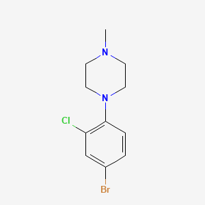 molecular formula C11H14BrClN2 B1381617 1-(4-Bromo-2-chlorophenyl)-4-methylpiperazine CAS No. 1352207-81-8
