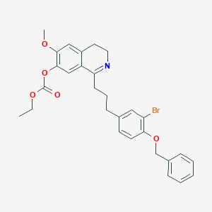 1-{3-[4-(Benzyloxy)-3-bromophenyl]propyl}-6-methoxy-3,4-dihydroisoquinolin-7-yl ethyl carbonate