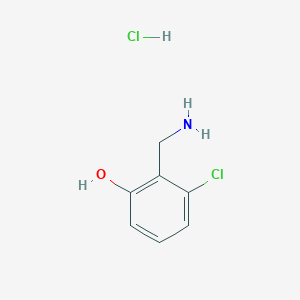 B1381622 2-(Aminomethyl)-3-chlorophenol hydrochloride CAS No. 1803612-00-1
