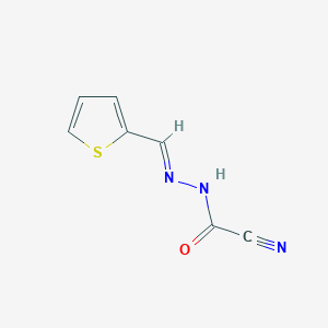 1-cyano-N-[(E)-thiophen-2-ylmethylideneamino]formamide