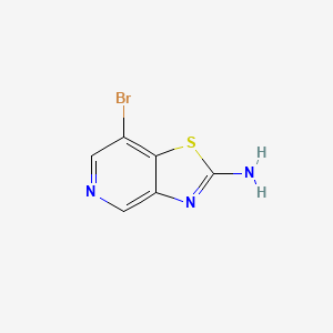 molecular formula C6H4BrN3S B1381626 7-溴噻唑并[4,5-c]吡啶-2-胺 CAS No. 118801-75-5